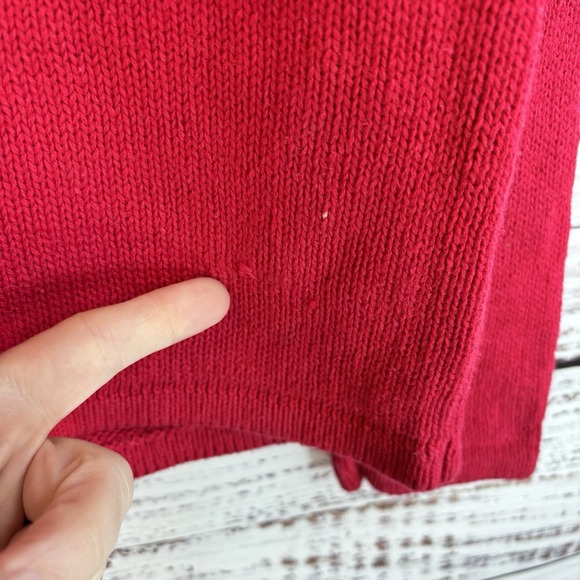 Vintage Christmas Sweater S Full-Zip Cardigan 3D Embroidered Snowman Mock-Neck - Picture 6 of 11